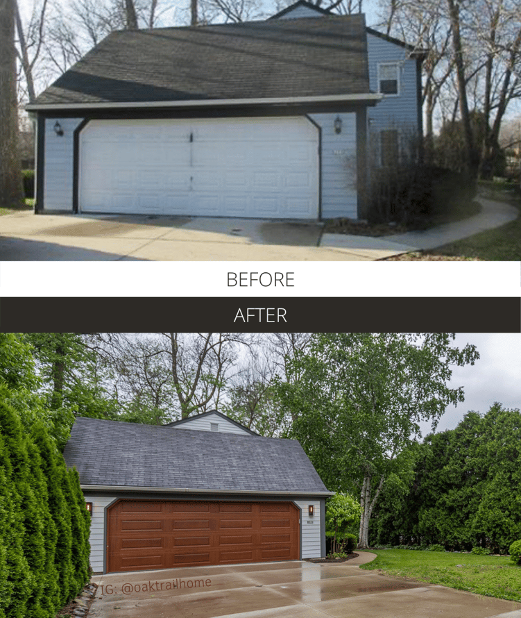 Before and After - @oaktrailhome Cedar Raised Panel