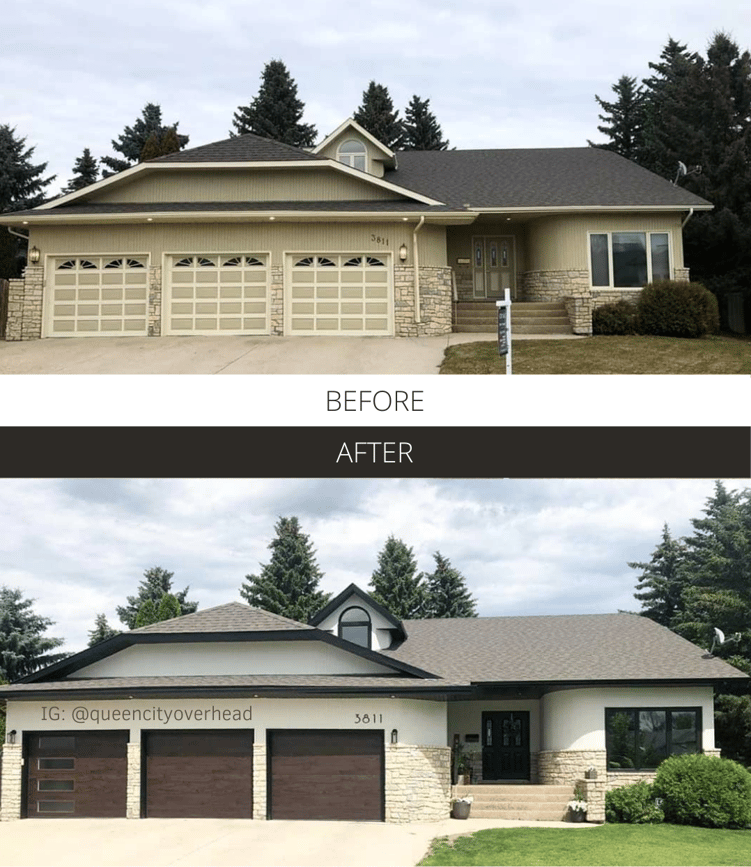 Before and After - @queencityoverhead Walnut Planks