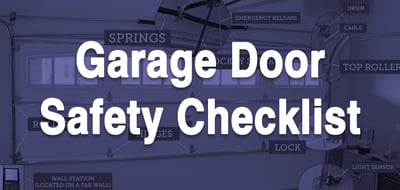 garage door safety checklist