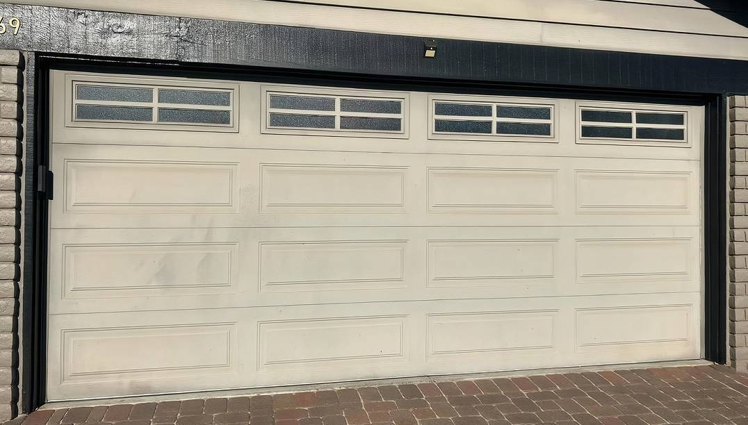 before - wide beige door