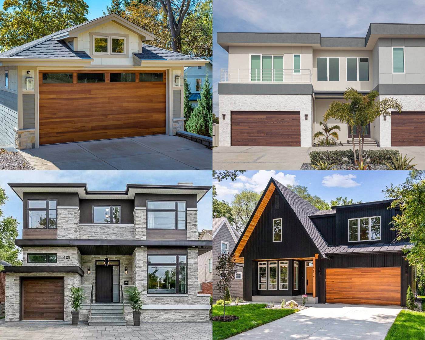 Examples of planks garage doors