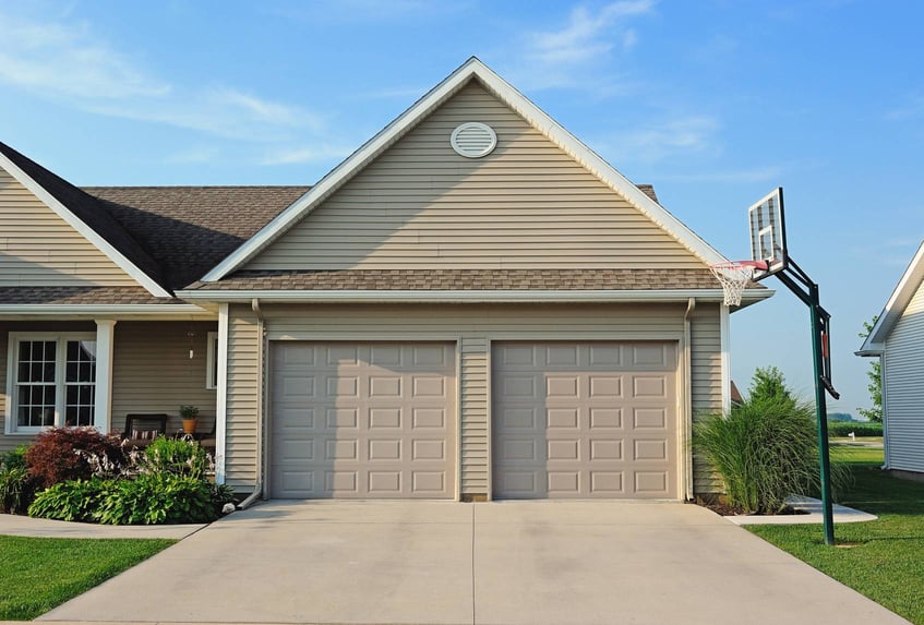 Raised panel garage doors