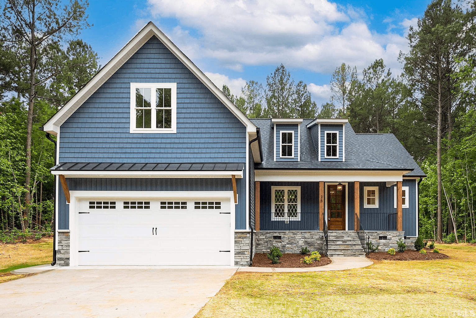 stamped carriage house white