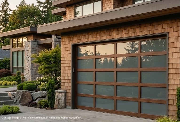 full view woodgrain american walnut