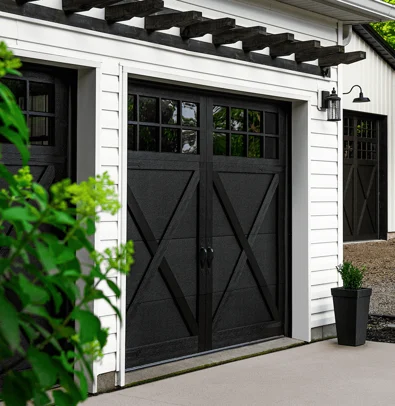 Overlay garage doors