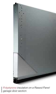 polystyrene garage door section