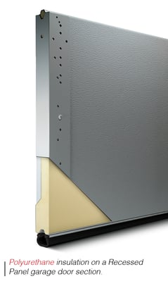 polyurethane insulation recessed panel