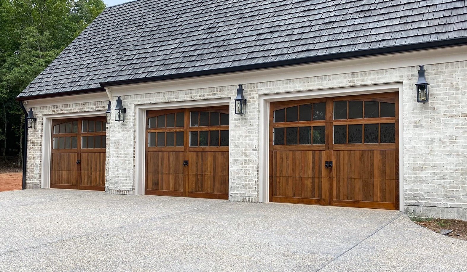 wood overlay - ranch style