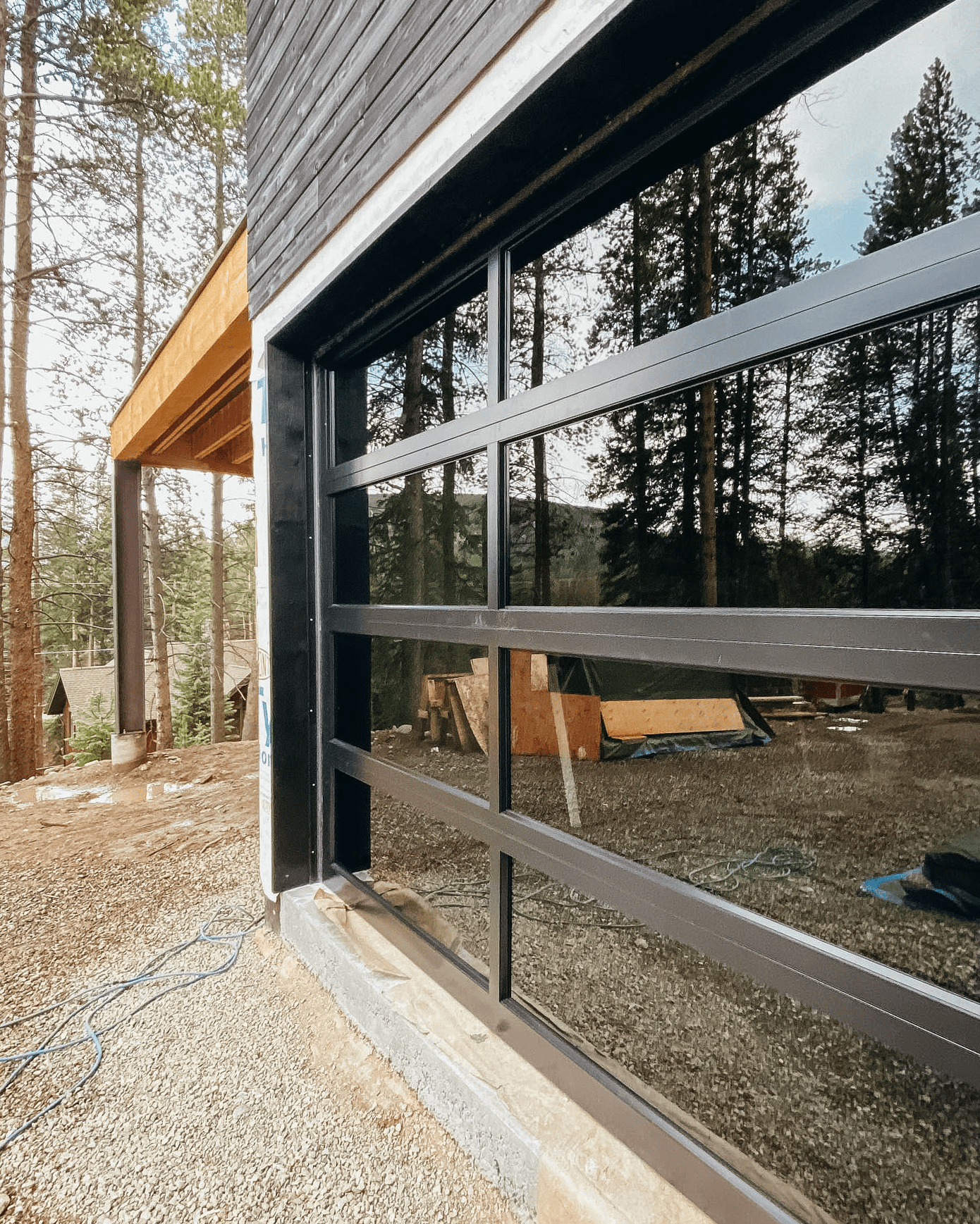 Modern Glass Garage Door