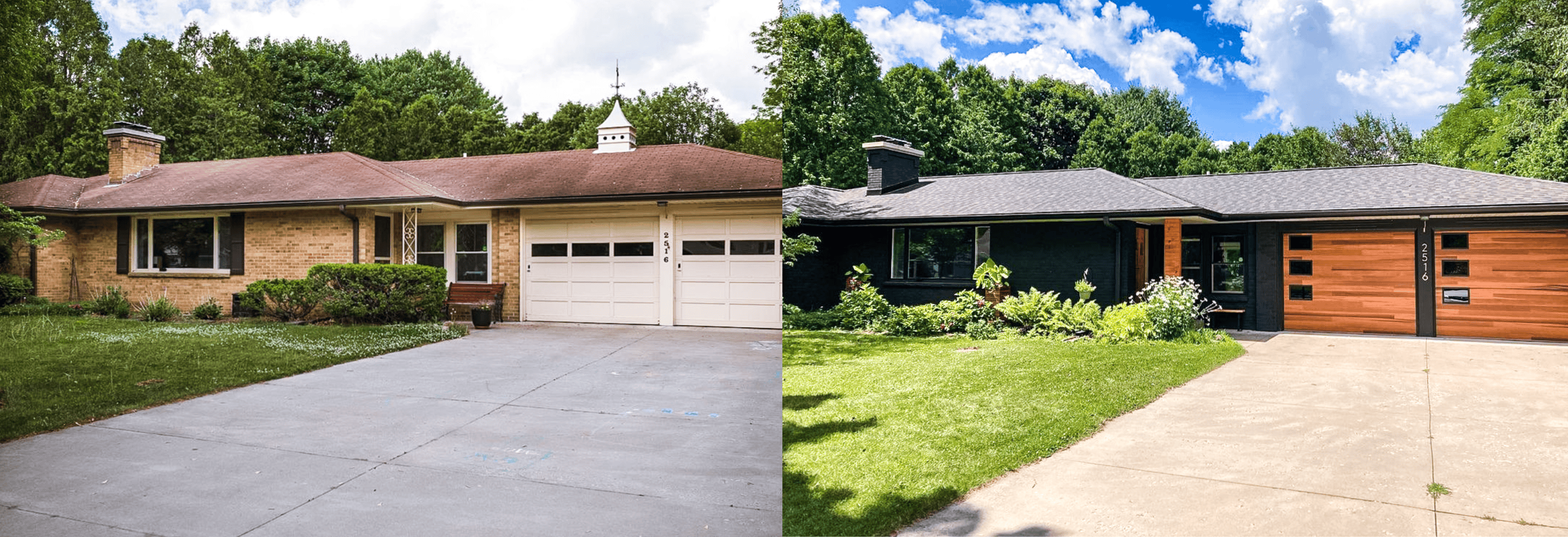 before and after cedar planks