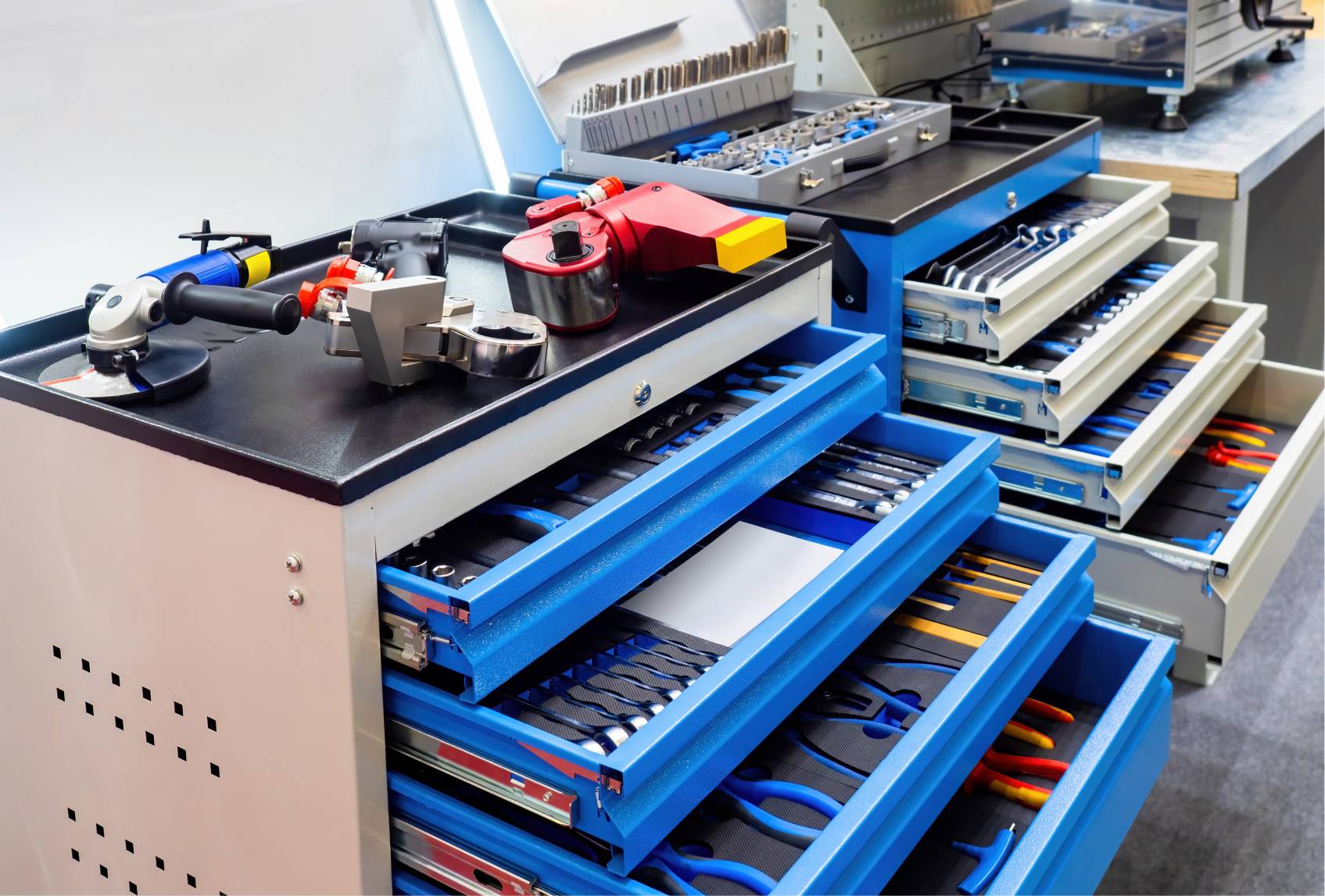 blue and grey drawers with tools inside-large